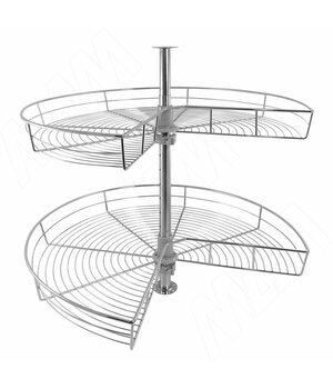 BARRA Карусель двухуровневая 270 градусов, хром