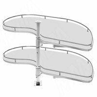 FLY MOON Механизм пов., плоский прут, 2 полки с противоск. покр., с доводчиком, левый