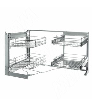 ROUND Волшебный уголок с выдвижными корзинами с плавным закрыванием, правый