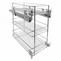 ROUND Трехуровневая корзина, 300 мм, с боковым нижн. крепл., направл. плавн. закр. Nova Pro