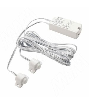 Выключатель инфракрасный (PIR) на движение, 2 датчика, белый, 220V, 250W