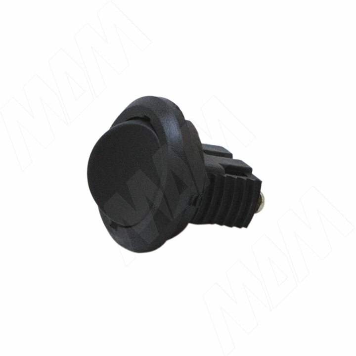 Выключатель врезной, черный