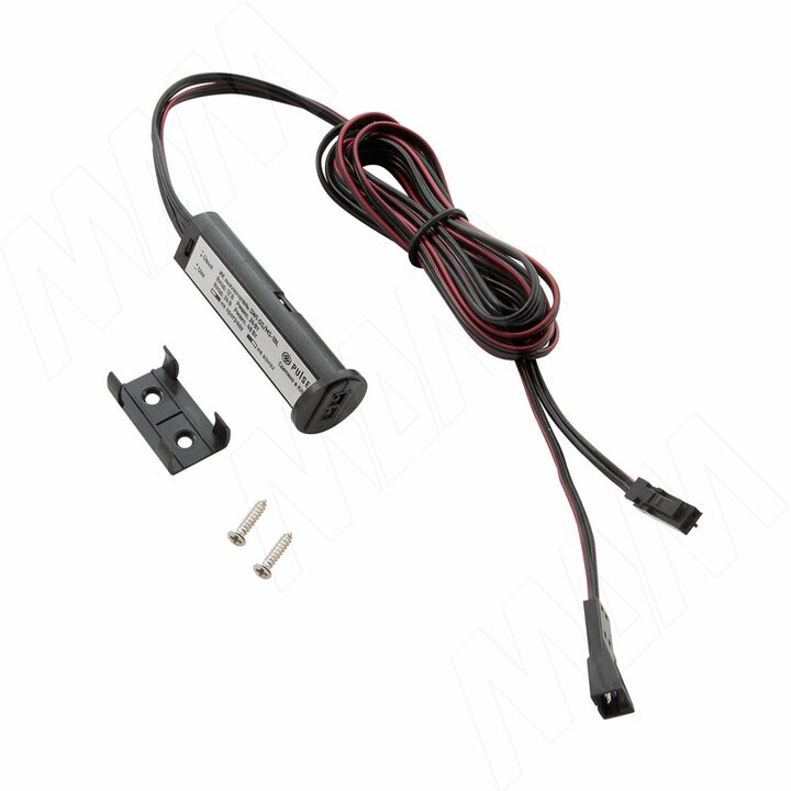 Выключатель инфракрасный (IR) универсальный (на преграду/на взмах руки), черный, 12/24V, 24/48W