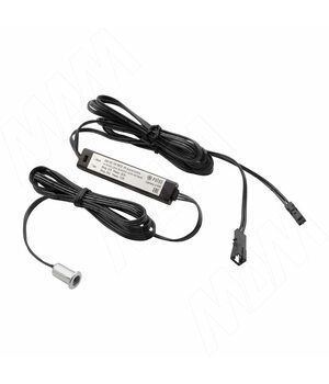 Выключатель инфракрасный (IR) на взмах руки, врезной, хром матовый, 12/24V, 36/72W