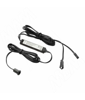 Выключатель инфракрасный (IR) на преграду, врезной, черный, 12/24V, 36/72W