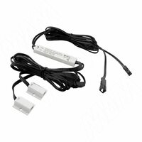 Выключатель инфракрасный (IR) на преграду, накладной, 2 датчика, белый, 12/24V, 36/72W