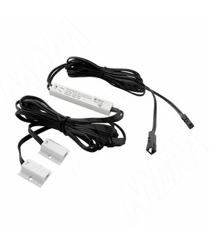 Выключатель инфракрасный (IR) на преграду, накладной, 2 датчика, белый, 12/24V, 36/72W