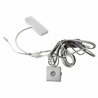 TOUCH ME Выключатель сенсорный диммируемый с подсветкой, врезной, цвет серебро, 12/24V, 30/60W