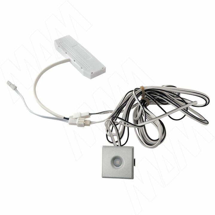 TOUCH ME Выключатель сенсорный диммируемый с подсветкой, врезной, цвет серебро, 12/24V, 30/60W