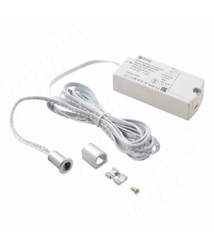 Выключатель инфракрасный (IR) на взмах руки, врезной, хром матовый, 220V, 250W