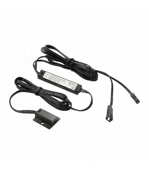 Выключатель инфракрасный (IR) на взмах руки, накладной, черный, 12/24V, 36/72W