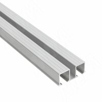 Yutu направляющая двойная верхняя для деревянных дверей, серебро, L-3000