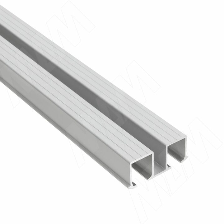 Yutu направляющая двойная верхняя для деревянных дверей, серебро, L-3000