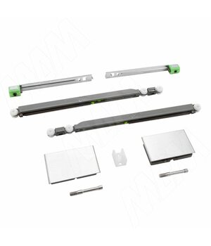 Yutu комплект роликов для одной стеклянной двери до 15 кг, два доводчика