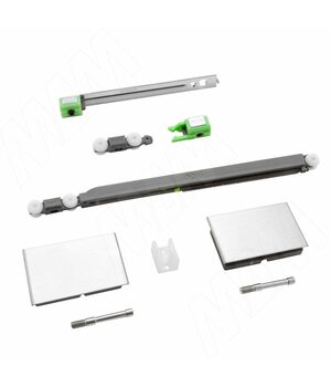 Yutu комплект роликов для одной стеклянной двери до 15 кг, один доводчик