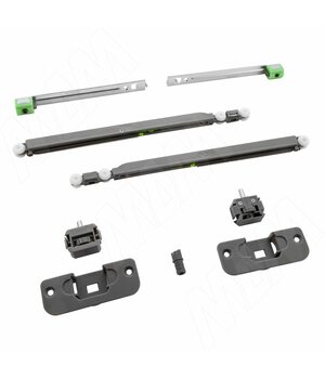 Yutu комплект роликов для одной деревянной двери до 15 кг, два доводчика