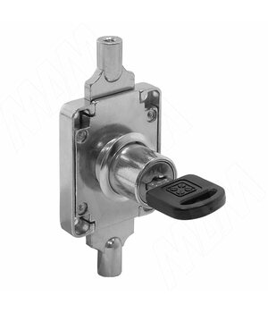 Замок со штангой, выдвижной + отв. планка, хром