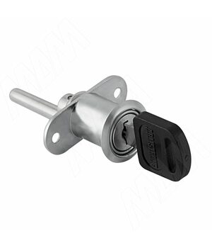 Замок для 3-х и более ящиков, поворотный, хром матовый