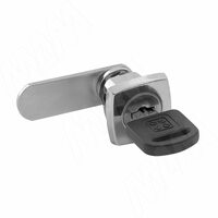 Замок для 1-ой двери, поворотный, хром