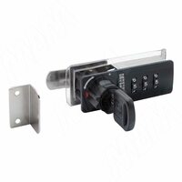 Замок с кодом для 1-ой двери, поворотный, левый, черный