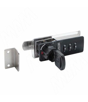 Замок с кодом для 1-ой двери, поворотный, левый, черный