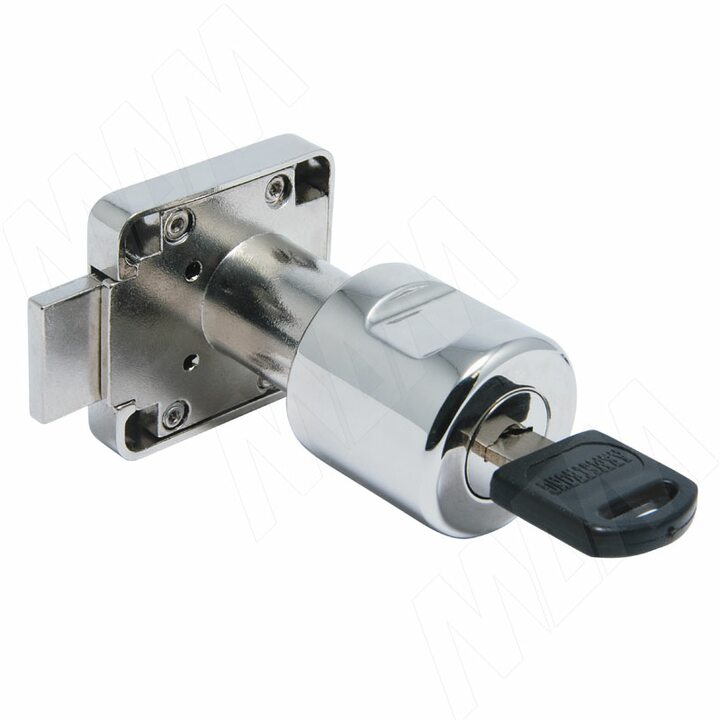 Замок-ручка для 1-ой двери, выдвижной, хром