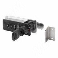 Замок с кодом для 1-ой двери, поворотный, правый, черный