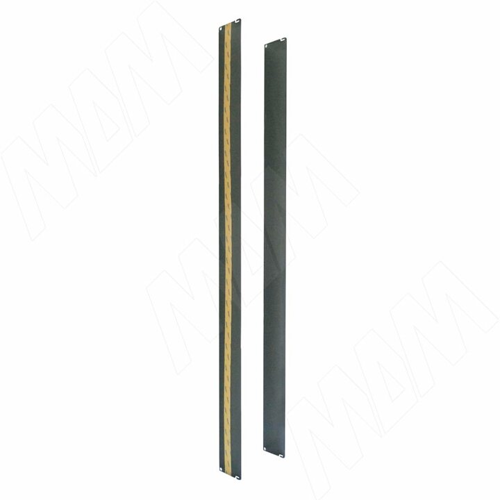 Термоизоляционная планка плоская, черная, комплект 2 шт.