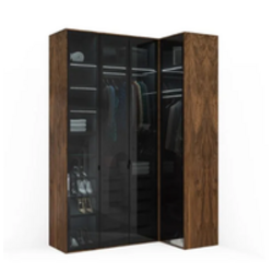 Угловые распашные шкафы