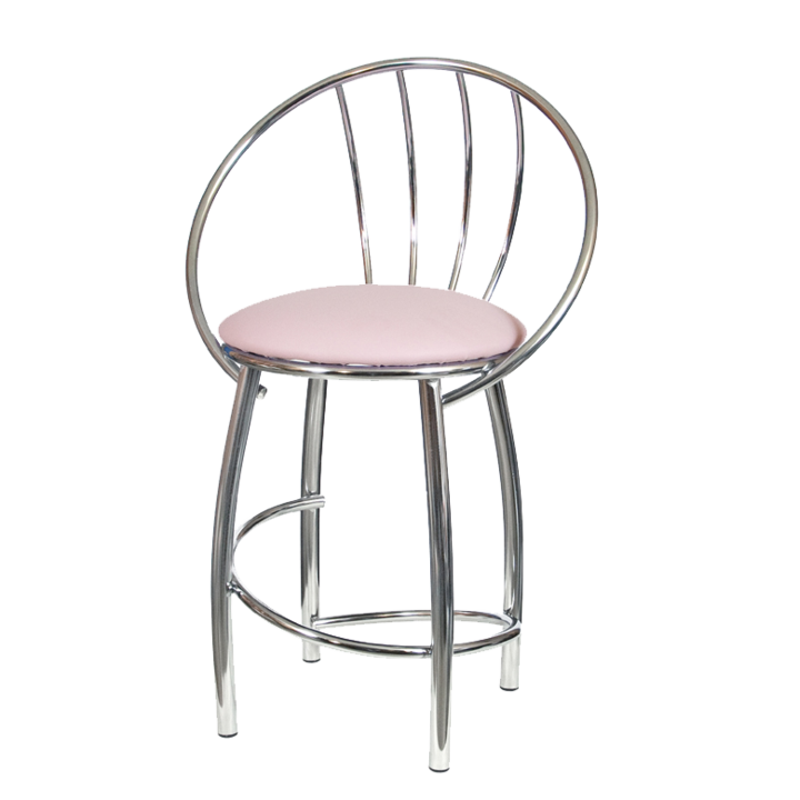 Табурет из хрома Ракушка