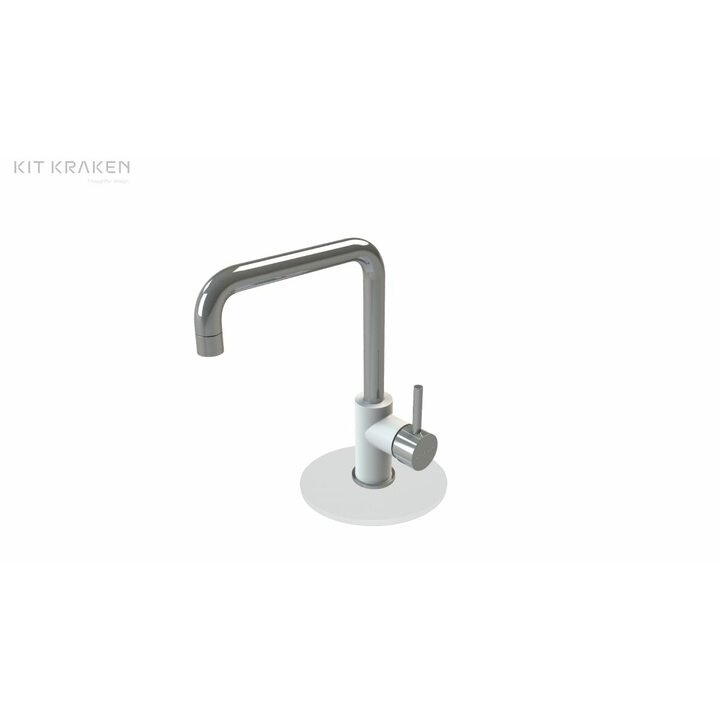 Kit Kraken Circle Подставка под смеситель из искусственного камня, серый, бирюзовый, белый, черный, желтый