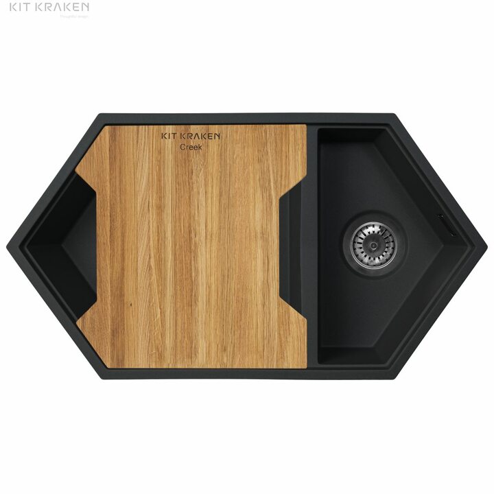 Kit Kraken Creek Разделочная доска из массива, левая, дуб