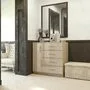 Морамо Комод с 4 ящиками и 1 дверкой, МДФ каппучино глянец