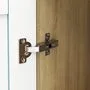 Арсема Комод с 4 ящиками и 2 дверками, МДФ сборный голубой