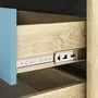 Лув Комод с 6 ящиками 1,6 м, SOFT TOUCH голубой