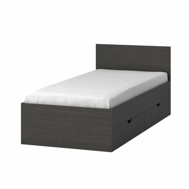 Тюс Кровать со спальным местом 2 х 0,9, с 2 ящиками, ЛДСП венге