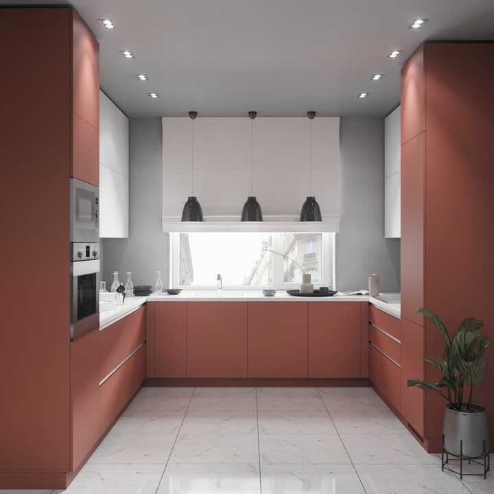 Phylomena Кухня угловая, SOFT TOUCH танго, белый