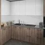 Berriz Кухня угловая, TSS, SOFT TOUCH белый, дерево
