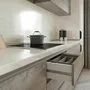 Tisrock Кухня угловая, TSS, HIGH GLOSS белый, дерево