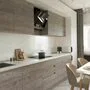 Tisrock Кухня угловая, TSS, HIGH GLOSS белый, дерево
