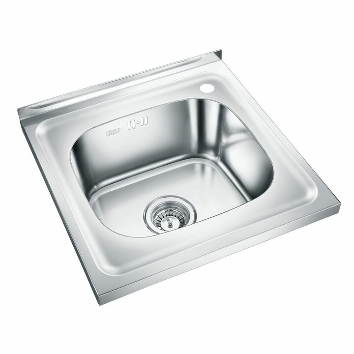 EMAR 5050 Кухонная накладная мойка с чашей из нержавеющей стали, глянец