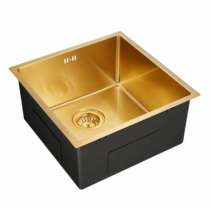 EMAR EMB-112 Кухонная мойка из нержавеющей стали, золото