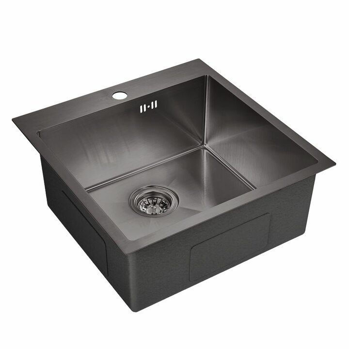 EMAR EMB-116 Кухонная мойка из нержавеющей стали, черный