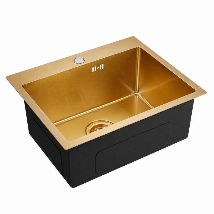 EMAR EMB-115 Кухонная мойка из нержавеющей стали, золото