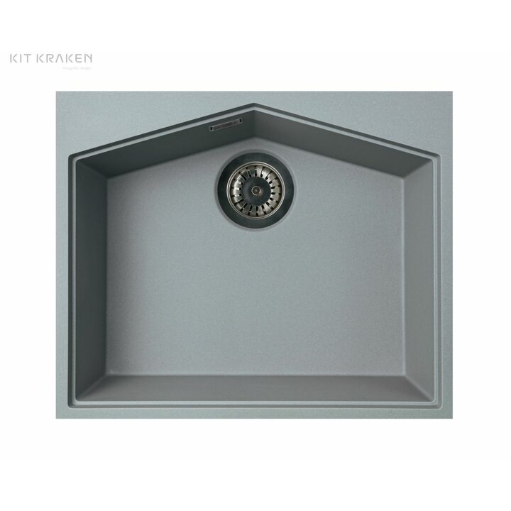Kit Kraken Ocean Кухонная мойка из искусственного камня, серый