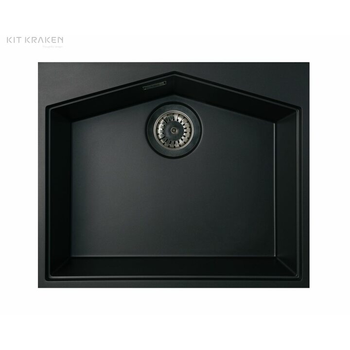 Kit Kraken Ocean Кухонная мойка из искусственного камня, черный