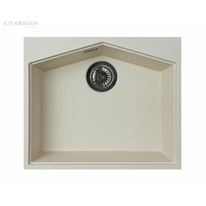 Kit Kraken Ocean Кухонная мойка из искусственного камня, бежевый