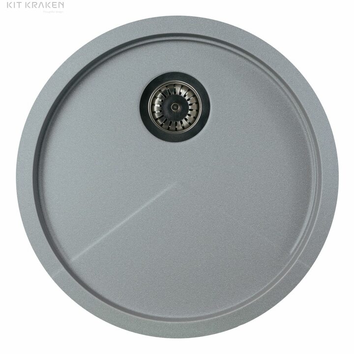 Kit Kraken Spring Кухонная мойка из искусственного камня, серый