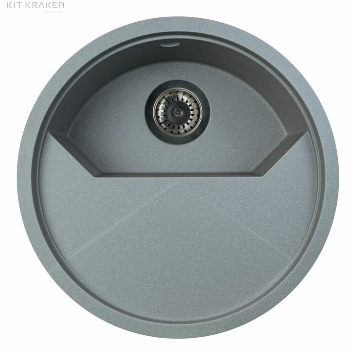 Kit Kraken Stream Кухонная мойка из искусственного камня, серый