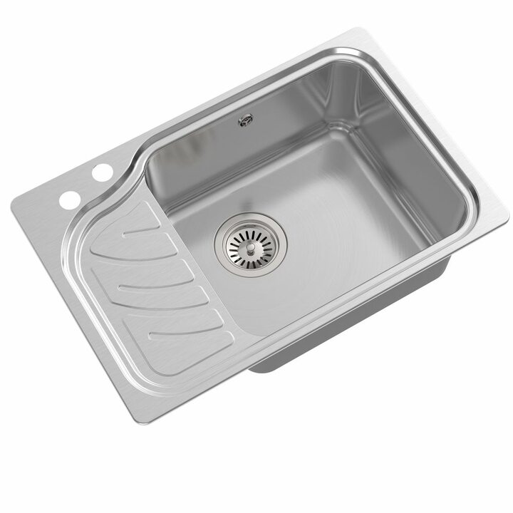 Oulin OL-327R Кухонная мойка из нержавеющей стали, сатин